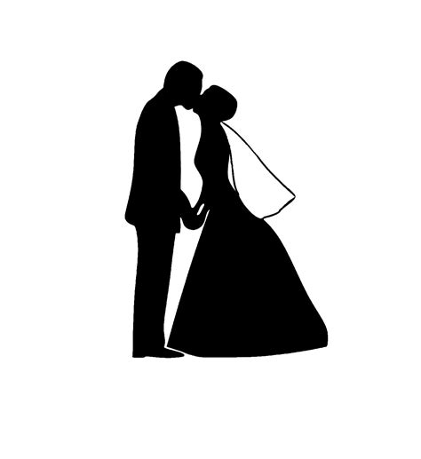 Download 117+ silhouette wedding outline Creativefabrica